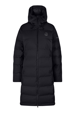 Nordisk Moana Womens Bonded Hardshell Down Coat -Cavier Black - Lang Dunfrakke